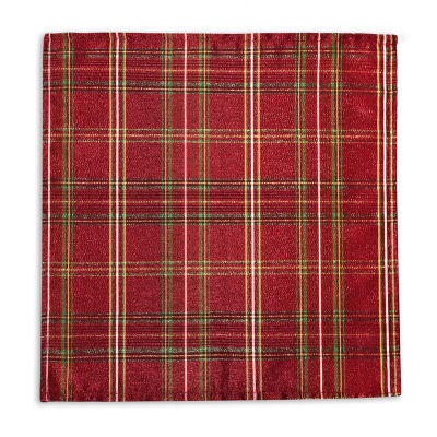 Elrene Home Fashions Shimmering Plaid Set 4-pc. Napkins