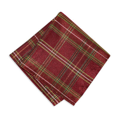 Elrene Home Fashions Shimmering Plaid Set 4-pc. Napkins