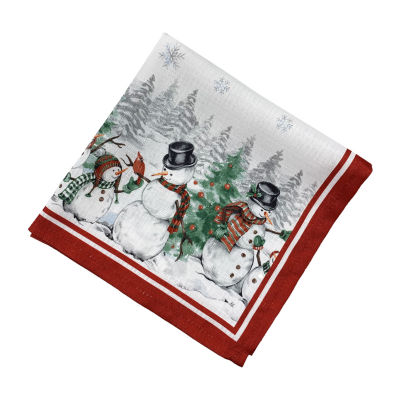 Elrene Home Fashions Snowman Winterland Set 4-pc. Napkins