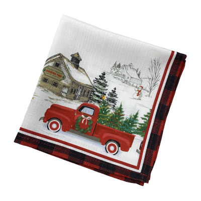 Elrene Home Fashions Vintage Christmas Set 4-pc. Napkins