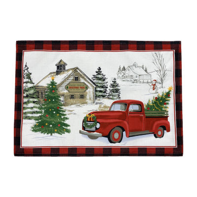 Elrene Home Fashions Vintage Christmas Set 4-pc. Placemat