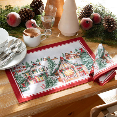 Elrene Home Fashions Storybook Christmas Set 4-pc. Placemat