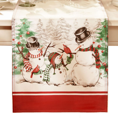 Elrene Home Fashions Snowman Winterland Table Runner