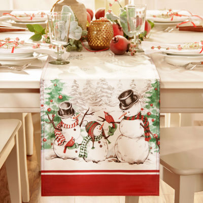 Elrene Home Fashions Snowman Winterland Table Runner