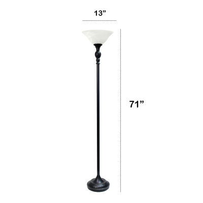 All the Rages Lalia Home Classic 1 Light Torchiere Floor Lamp