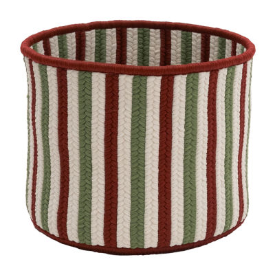 Colonial Mills Comet Stripe Round Decorative Basket