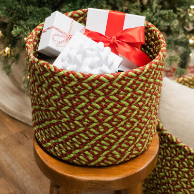 Colonial Mills Holiday Vibes Modern Weave Round Basket