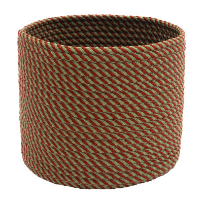 Colonial Mills Twisted Christmas Woven Round Basket