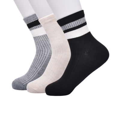 Frye and Co. Rib Shortie Womens 3 Pair Crew Socks