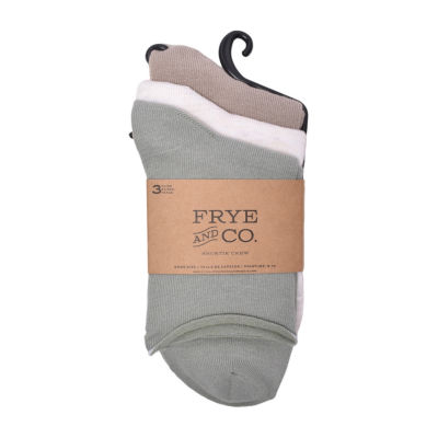 Frye and Co. Shortie Womens 3 Pair Crew Socks