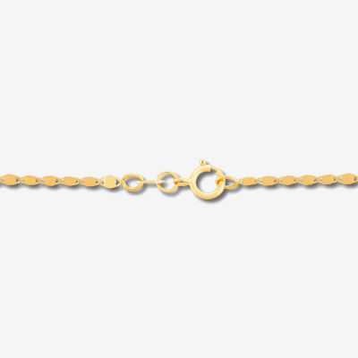 14K Gold 18 Inch Solid Fashion Chain Necklace