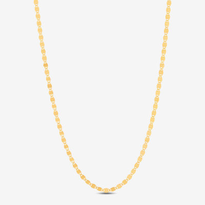 14K Gold 18 Inch Solid Fashion Chain Necklace