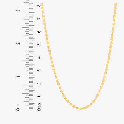 14K Gold 18 Inch Solid Fashion Chain Necklace