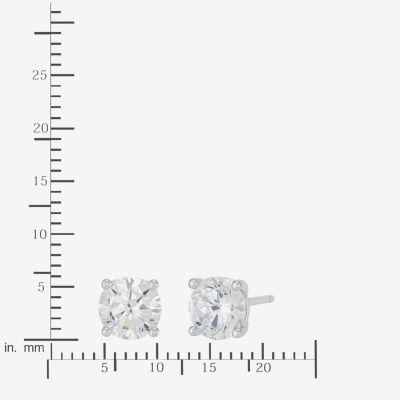 DiamonArt® White Cubic Zirconia 14K Gold Over Silver Round 2-pc. Jewelry Set