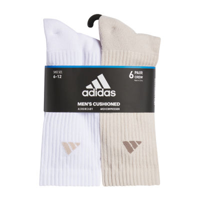 adidas Cushion 6 Pair Crew Socks Mens