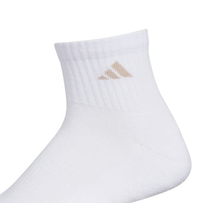 adidas Cushion 6 Pair Quarter Ankle Socks Mens