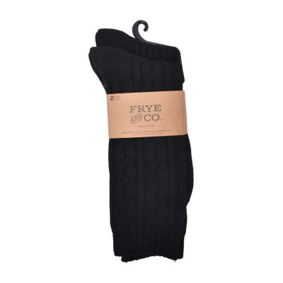 Frye and Co. Cable Mens 2 Pair Boot Socks