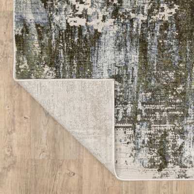 Covington Home Caracas Distressed Abstract 27"X90" Indoor Rectangular Runner