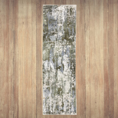 Covington Home Caracas Distressed Abstract 27"X90" Indoor Rectangular Runner