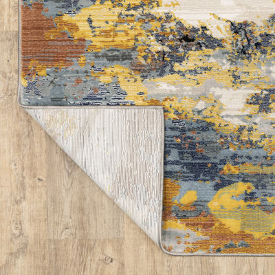 Covington Home Caracas Abstract Patina 27"X90" Indoor Rectangular Runner