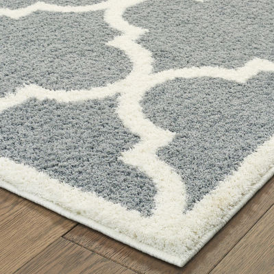 Covington Home Vienna Scalloped Lattice 46"X65" Indoor Rectangular Accent Rug