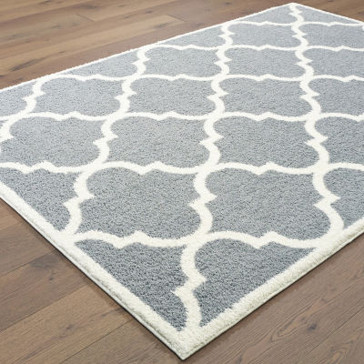 Covington Home Vienna Scalloped Lattice 46"X65" Indoor Rectangular Accent Rug