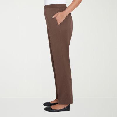 Alfred Dunner Wine Country Womens Straight Pull-On Pants