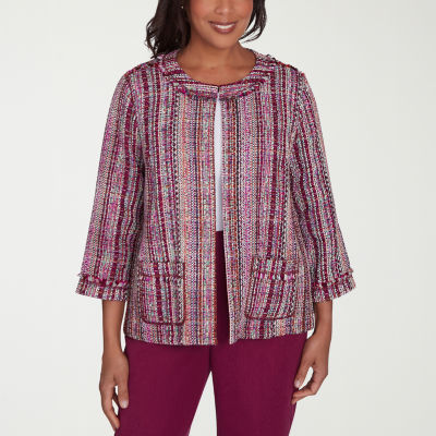 Alfred Dunner Wine Country Lightweight Cropped Jacket