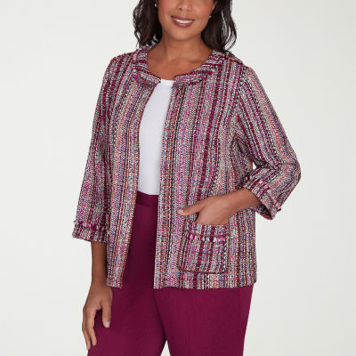 Alfred Dunner Wine Country Lightweight Cropped Jacket