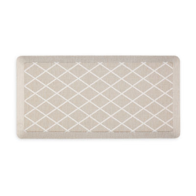 Martha Stewart Miles Air Diamond Indoor Rectangular Kitchen Mat