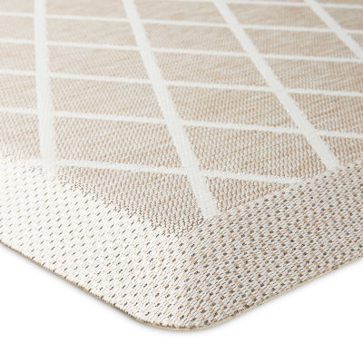 Martha Stewart Miles Air Diamond Indoor Rectangular Kitchen Mat