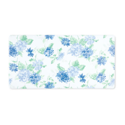 Martha Stewart Amber Daisy Floral Indoor Rectangular Kitchen Mat