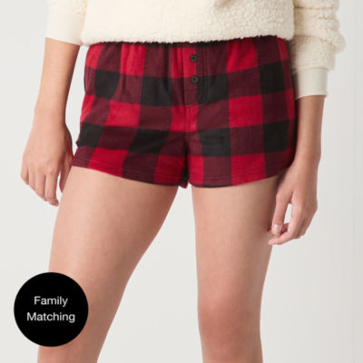 North Pole Trading Co. Womens Fleece Pajama Shorts