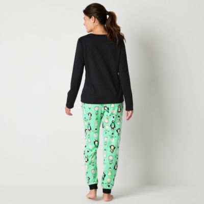 North Pole Trading Co. Womens Microfleece Crew Neck Long Sleeve 2-pc. Matching Family Pajama Sets