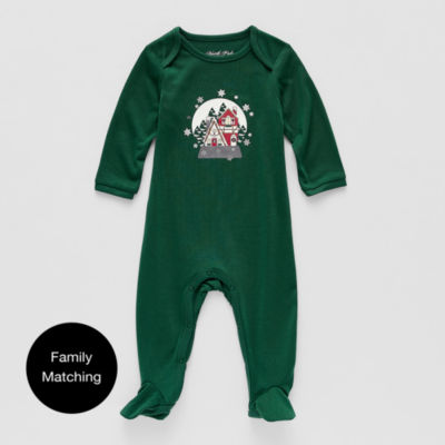 North Pole Trading Co. Unisex Footed Pajamas Long Sleeve Crew Neck