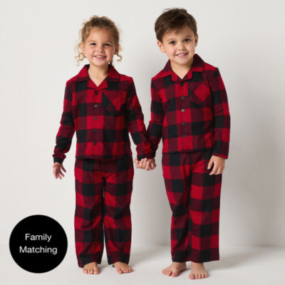 North Pole Trading Co. Toddler Unisex Flannel 2-pc. Christmas Pajama Set