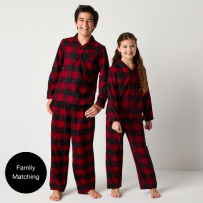 North Pole Trading Co. Little & Big Unisex Flannel 2-pc. Christmas Pajama Set