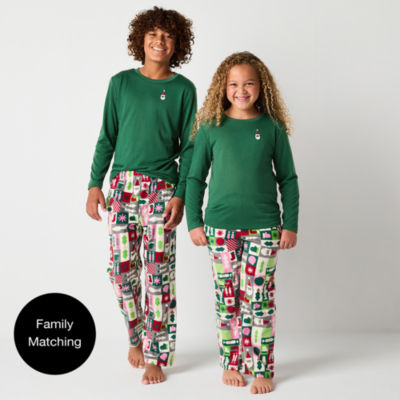 North Pole Trading Co. Little & Big Unisex Microfleece 2-pc. Christmas Pajama Set