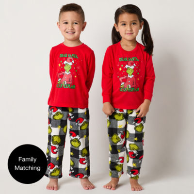 Little Unisex Dr. Seuss Grinch 2-pc. Christmas Pajama Set