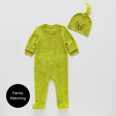 Baby Unisex Grinch Dr. Seuss Fleece Long Sleeve One Piece Pajama