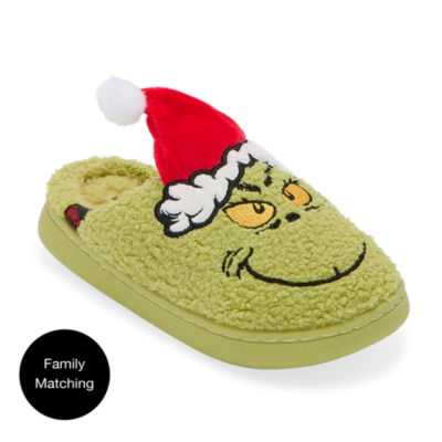 Dr. Seuss Grinch Big Kid Unisex Slip-On Slippers