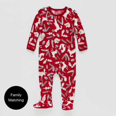 North Pole Trading Co. Unisex Footed Pajamas Long Sleeve Round Neck