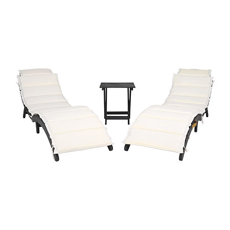 Pacifica 3-pc. Patio Lounge Set, One Size, Black