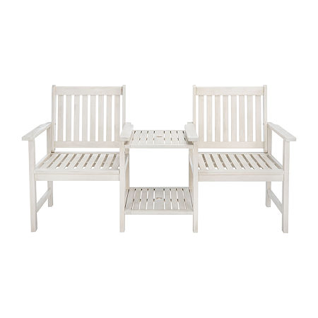 Brea Outdoor Collection Bench, One Size, White