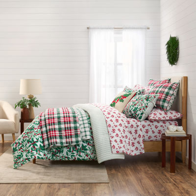 Martha Stewart Deck The Halls 3-pc. Comforter Set