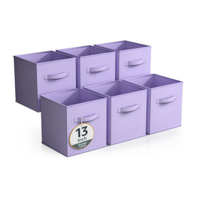 Sorbus 6 Pack 13" Foldable Cubes With Handles Storage Cube