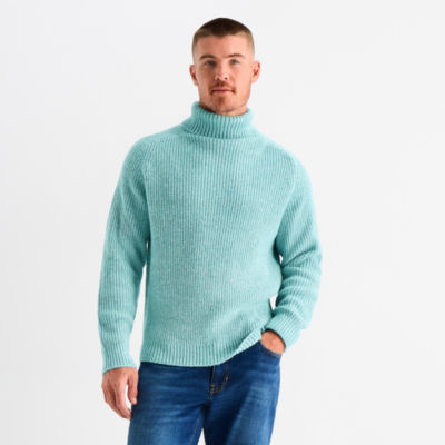 mutual weave Mens Turtleneck Long Sleeve Pullover Sweater