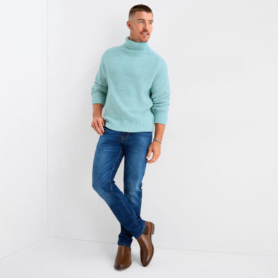 mutual weave Mens Turtleneck Long Sleeve Pullover Sweater