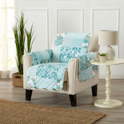 Patchwork Scalloped Printed Chair Protector