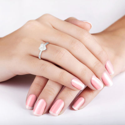 DiamonArt® Womens 1 3/4 CT. T.W. Lab Created White Cubic Zirconia 10K Gold Engagement Ring